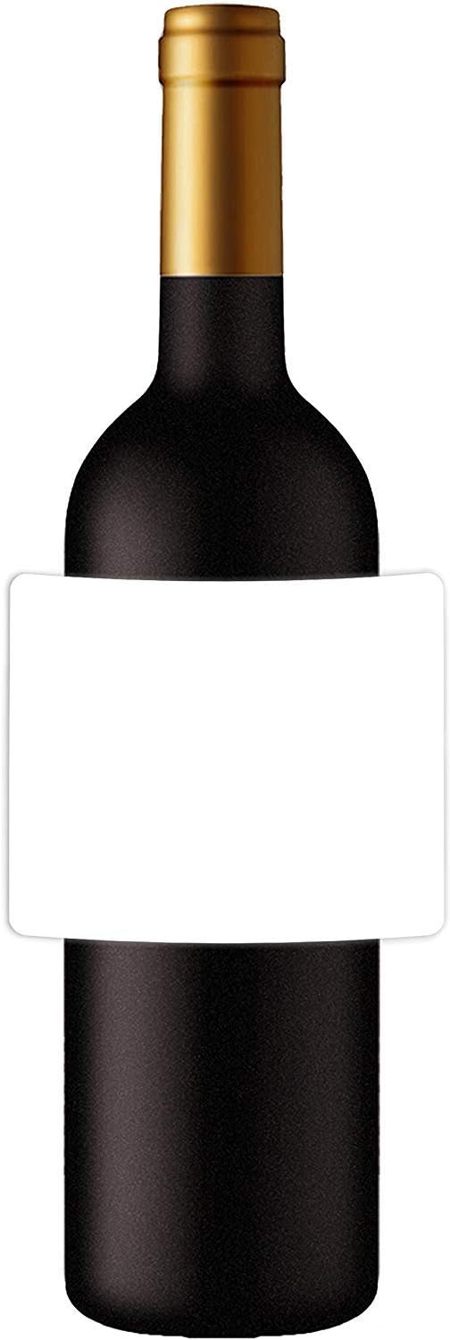 Mr-Label 4” x 3-1/3” Waterproof Matte White Wine Label - for Inkjet & Laser Printer - for 750ml Wine Bottle - Tear-Resistant - for Homemade ...