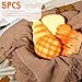 Foilswirl 5 Pcs Bread Stress Toy Soft Toast Bread Shape Toy Slow Rising Toy Anxiety Relief Food Toy for Kids Adult Tricky Funny Birthday Gifts Simulation Fake Food Stress Toy Balls(Style 1)