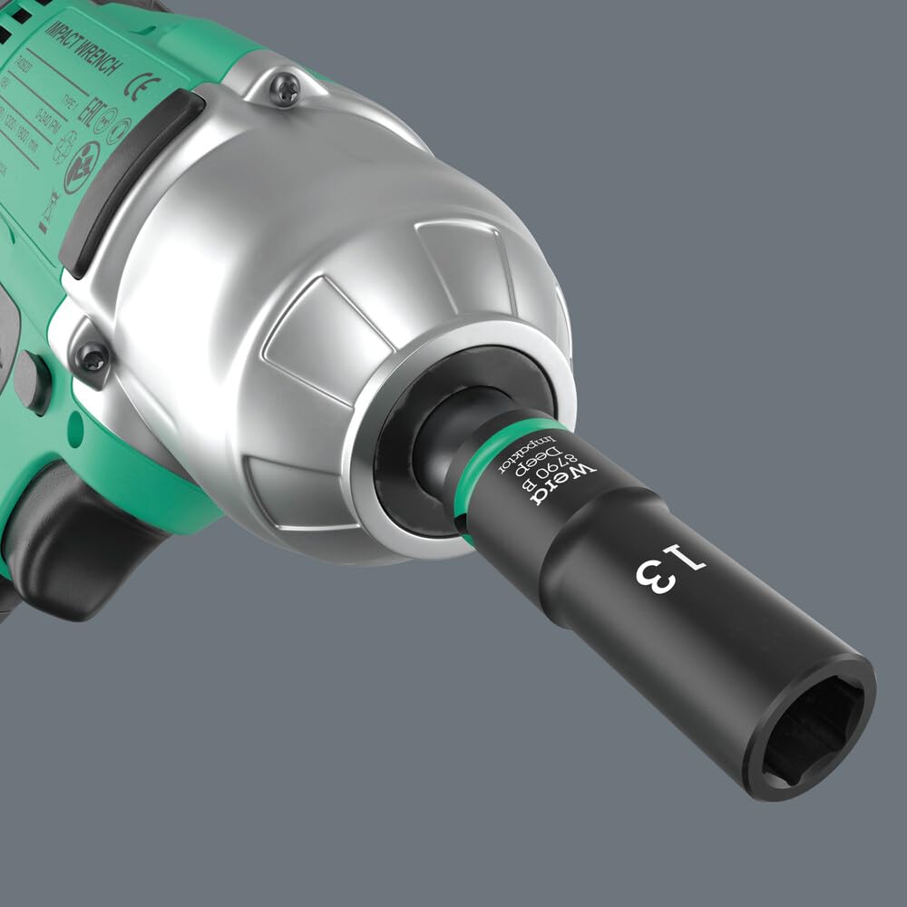 Wera 8790 B Impaktor Deep Socket with 3/8" Drive, 18 mm - 05005559001, Multicolour, 18 x 63 mm - Image 2
