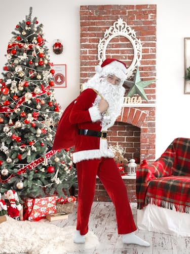 Disfraz de Santa Claus para niños 9 piezas miniatura 6