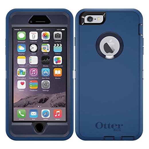 OTTERBOX Defender iPhone 6 PLUS/6s Plus Case - Retail Packaging - Indigo Harbor (Royal Blue/Admiral Blue)
