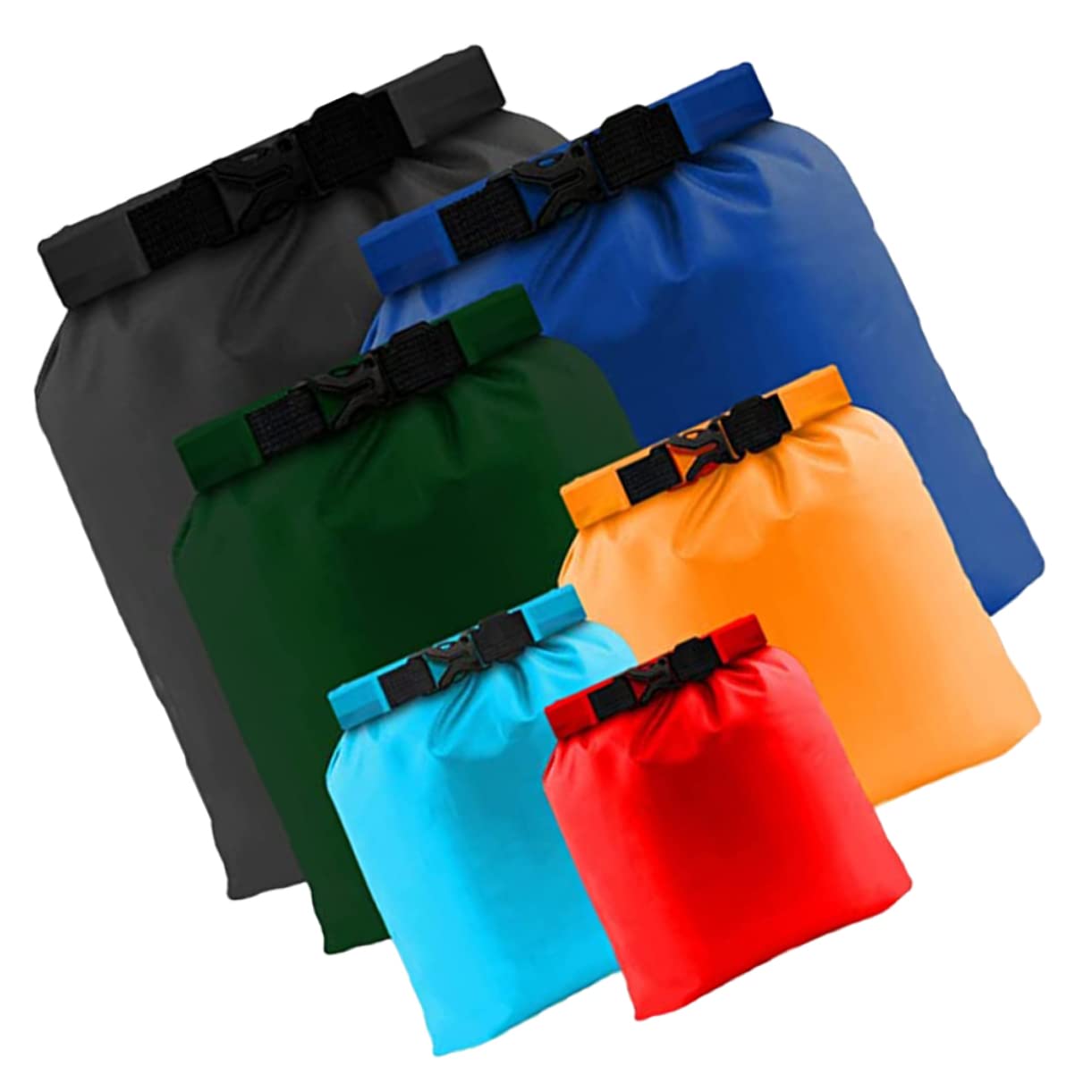 Toddmomy 12piezas Bolsas Impermeables para Actividades Al Aire Multiusos para Kayak Rafting y Camping Diseño Sellado y Resistente Al Agua para Proteger Equipos Humedad