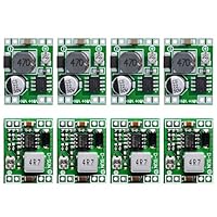 Buck Converter 8 Stück Mini Step Down Converter Modul, Step Down Converter Buck Converter MP1584EN 4,5-28V bis 0,8-20V DC-DC Wandler Modul, 24V zu 12V 9V 5V 3V Step Down Einstellbar Wandler