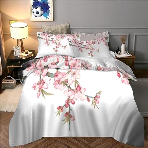 Housse de couette microfibre hypoallergique parure lit double 200x200 - 6