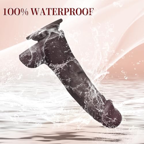 Image of Sex Toys Realistic Silicone Dildo, 8.3 inch Soft Lifelike Silicone Dildo for Anal & G-spot Stimulation with Strong Suction Cup for Hands-Free, Long Thick Dildo Adult Sex Toys for Women, Men & Couples