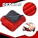 Hahafelt 6 Pcs Dual Side Microfiber Car Wash Pad 9'' x 8'' Double-Twist Pile Absorbency Drying Towels for Car Motorcycle SUV Truck
