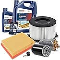 BESTPRICE Inspektionspaket Filterset mit 1x Ölfilter, 1x Kraftstofffilter, 1x Luftfilter, 1x Innenraumfilter (Aktivkohle), 1x Motoröl 10W-40 6 l, Kompatibel mit VW TRANSPORTER T4