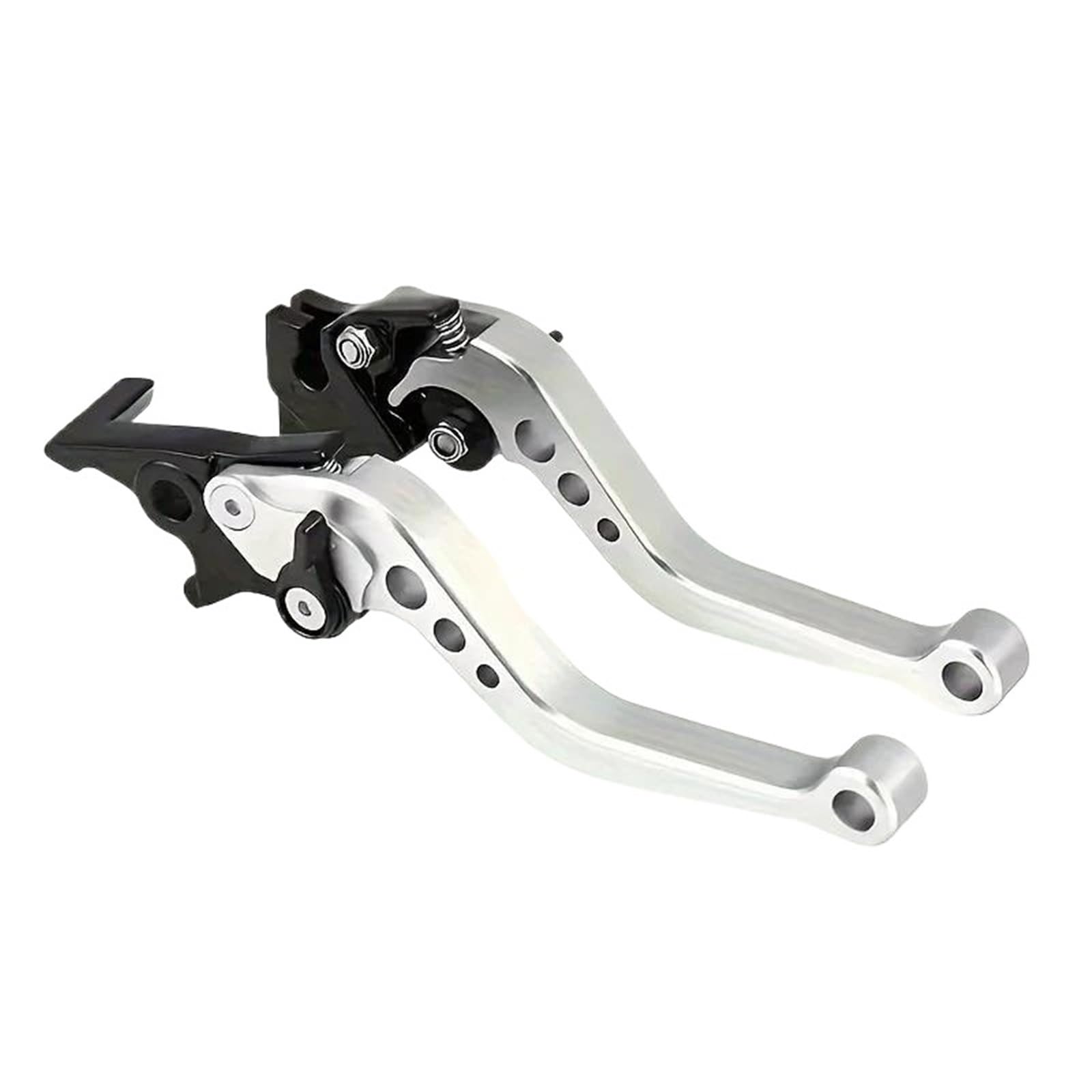 Cpacpcwysp Silver Universal Motorcycle Clutch Brake Handle Drum Rod Motorcycle Modification Parts Brake Clutch Grips Levers(Silver)