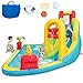 BOUNTECH Inflatable Water Slide, Mega Waterslide Park for Kids Backyard Family Fun with Splash Pool, Water Basin, Climbing, Blow up Water Slides Inflatables for Kids and Adults Outdoor Party Gifts