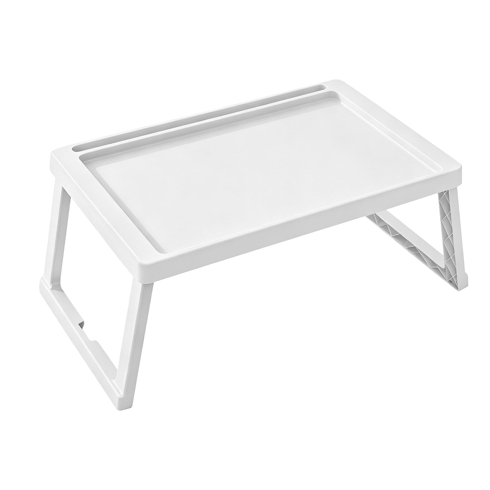 Plateau de lit Pliable 54x35.5cm Blanc pour lit canapé Bureau