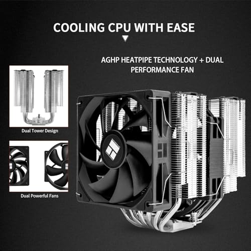 Image of Thermalright Peerless Assassin 140 SE CPU Cooler, Dual Towers 6 Heat Pipes CPU Air Cooler, Dual PWM Fans, High Performance Heat Dissipation,for AM4 /AM5,Intel lga115x /1700 /1851