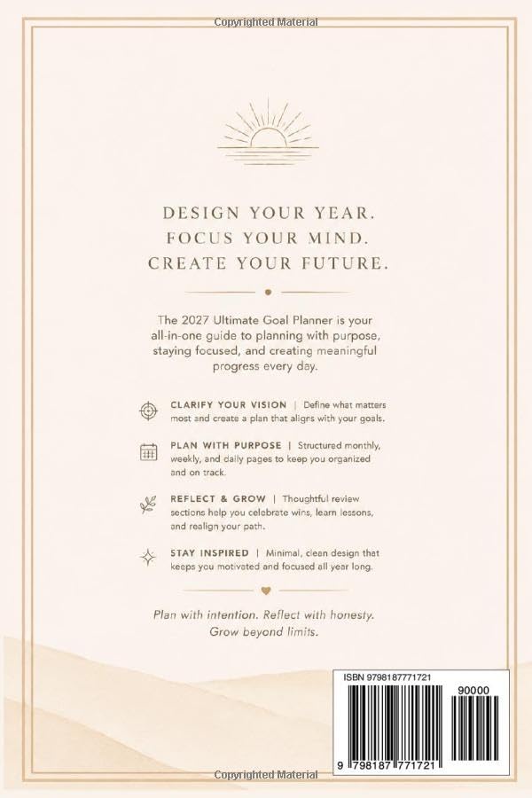 The 2027 Ultimate Goal Planner: Productivity Journal with SMART Goal Setting, Monthly Reflections & Daily Focus Pages image 3