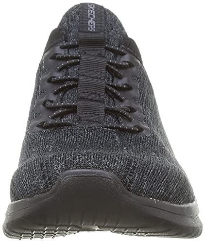 Skechers Skechers Men's Sneaker, Black Knit Black Trim, 14