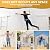 FEETE 12.5FT Telescoping Ladder, Aluminum Extension Ladder w/Triangle Stabilizers, 330lbs Capacity Retractable Ladder, Expandable Telescopic Ladder for Home, Outdoor (12.5FT,Yellow)