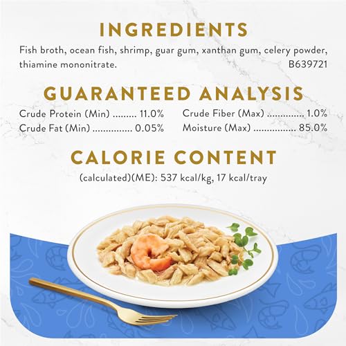 Fancy Feast Purina Lickable Appetizers Grain Free Wet Cat Food Topper Ocean Fish Appetizer with a Shrimp Cat Food Topper - 1.1 oz. Trays,(Pack of 20) - image 5