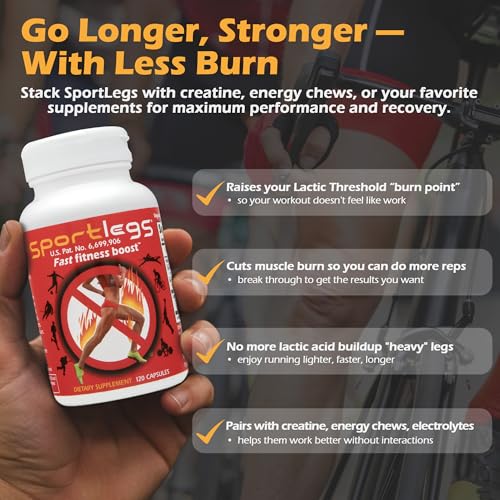 How to Stop Gaining Weight From Running 12 SPORTLEGS Fast Fitness Boost Pre Workout for Men and Women, Lactic Acid Supplement, Sports Endurance Fuel, Endurance Supplements for Runners - NSF Certified for Sport,120-Capsule Bottle, Pack of 1