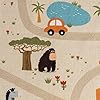 Teppich-Traum Alfombra Infantil Alfombra de Juego Safari Street Beige Antideslizante 140 x 200 cm #3