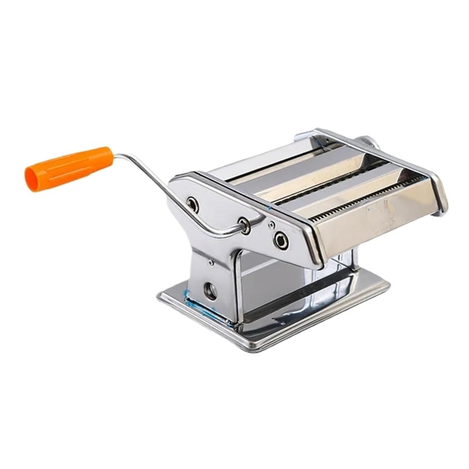 MáQuina De Pasta Manual Máquina manual for hacer pasta doméstica, pequeña máquina for fideos de acero inoxidable enrollados a mano Laminadora De Pasta Manual