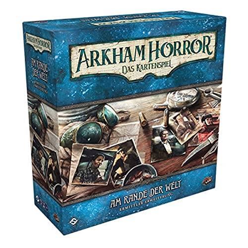 Fantasy Flight Games, Arkham Horror: LCG – Am Rande der Welt, Ermittler-Erweiterung, Expertenspiel, Kartenspiel, 1-4 Spieler, Ab 14+ Jahren, 45+ Minuten, Deutsch, Mehrfarbig, Bunt