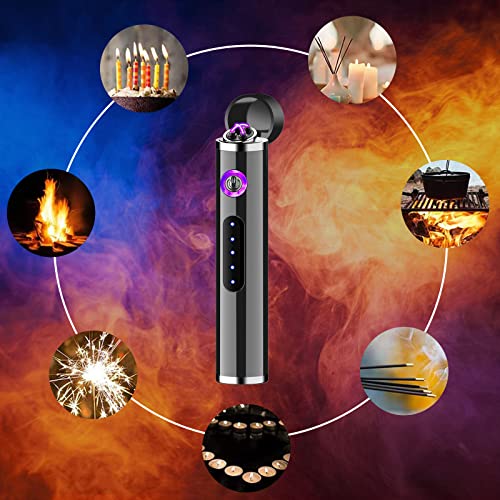 Punvot Elektro Lichtbogen Feuerzeug, Mini USB Feuerzeug mit Geschenkbox Elektro Feuerzeuge Plasma Feuerzeug Flammenlose… – Bild 7