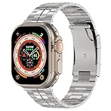 synsing Cinturino in titanio Ultra 2 Series 10 da 46 mm, compatibile con Apple Watch Ultra 49 mm, 45 mm, 44 mm, 42 mm, 41 mm, 40 mm, 38 mm, cinturino di ricambio in titanio compatibile per iWatch SE