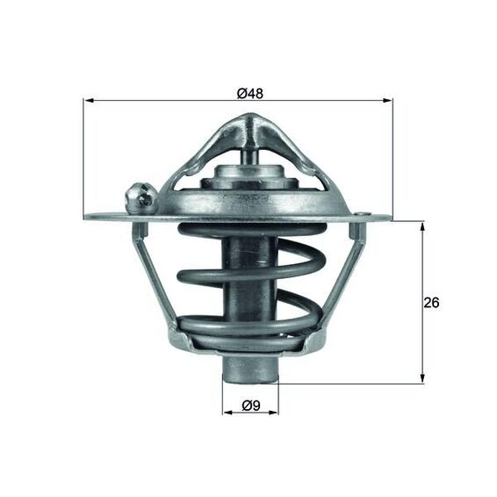 MAHLE TX 108 82D Thermostat, Kühlmittel - für Ford Fiesta VI (CB1, CCN), u.a.