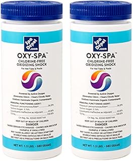 Spa Depot Oxy-Spa Chlorine-Free Oxidizing Shock for Hot Tubs & Pools - 2 x 1.5 lb. Bottles
