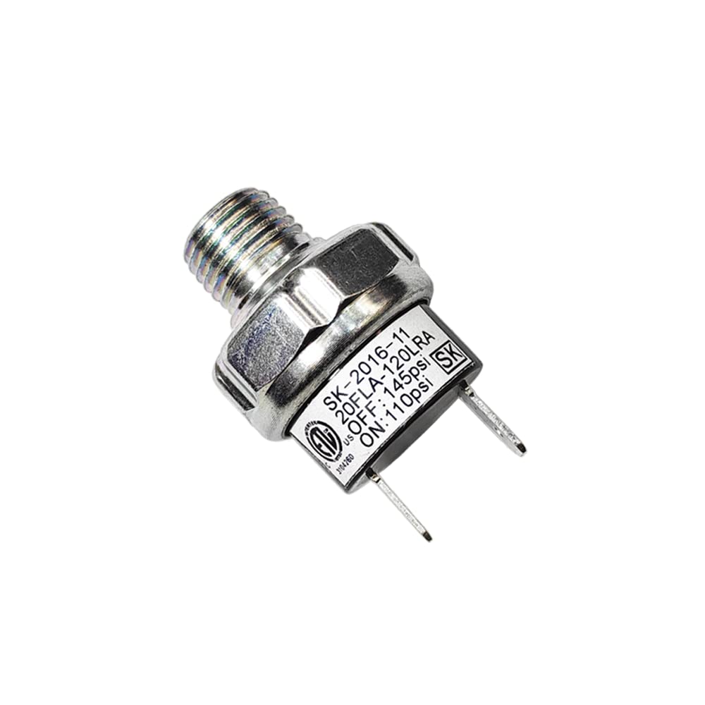 Air Pressure Switch 110-145 PSI Tank Mount Type Thread 1/4"NPT 12V 24V DC Air Compressor Pressure Switch for Air Train Horn 110-145 1/4 inch-image-29