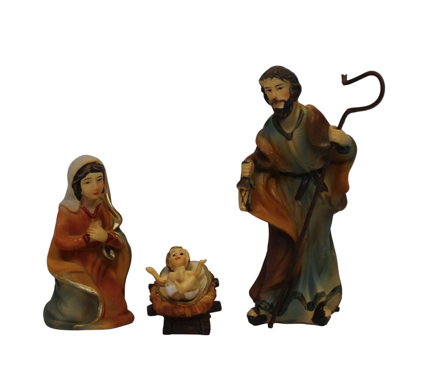 ZICOM Krippenfigur Miniaturfiguren Krippenset 12-teilig Höhe 8cm handbemalt Polyresin