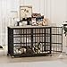 GOWE Furniture Style Dog Crate Wrought Iron Frame Door with Side Openings, Grey, 43.3''W x 29.9''D x 33.5''H.