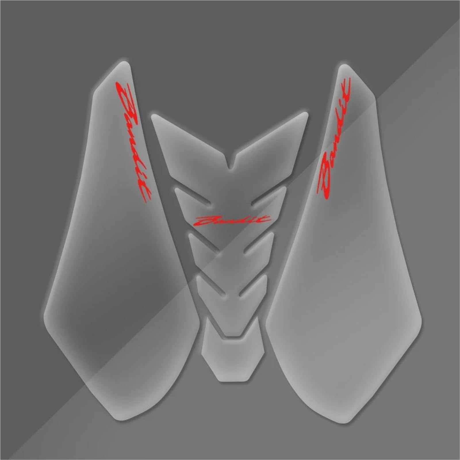 Motorcycle Tank Pad Protector Transparent Fishbone Sticker for Suzuki for Bandit 650 GSF650 2007-2012 Tank Sticker(Color2)