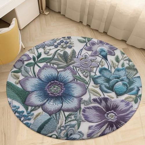 Alfombra pequeña de flores para decorar tu dormitorio o sala de estar 7
