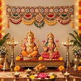 TIED RIBBONS 36 Inch Indian Toran Toranam for Door & Indian Puja Decorations | Wall Hanging Toran Bandhanwar for Home, Mandir, Housewarming, Diwali Decorations, Ganesh Chaturthi Decoration, Navratri