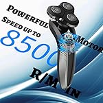 Electric Razor, SIWIEY 4D Rechargeable Electric Shavers for Men, Wet & Dry Use, LCD Display, Child Lock, USB Charger…