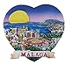 3D-Kühlschrankmagnet, Malaga, Spanien, Souvenir, Magnet-Aufkleber, Heim- und Küchendekoration, Magnet-Aufkleber, Malaga Spanien Kühlschrankmagnet
