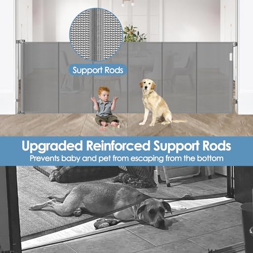 Reinforced-75-Wide-Retractable-Dog-Gate-with-Support-Rods-Upgrade-Extra-Wide-Retractable-Baby-Gates-for-Doorways-Long-Mesh-Gate-for-Kids-and-Pets-Safety-Child-Gate-for-Stairs-Toddler-Gate-Gray