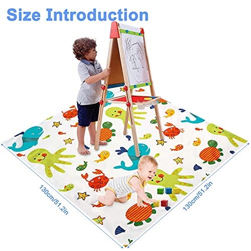 Tappetino Seggiolone Bimbi,130x130cm Antiscivolo