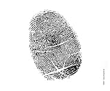 Brillenputztuch 18 x 15 cm • 44254 ''Fingerabdruck'' von Inkognito • Künstler: INKOGNITO © Martin Scheffler