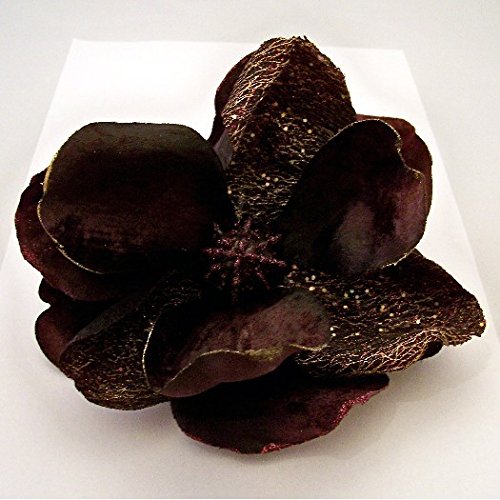 Glittered Velvet Jumbo Magnolia Artificial Flower Hair