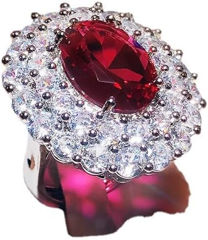 925 Sterling Silver shiny ruby full of diamonds Cubic Zirconia Rings Diamond Rings for Women Jewelry Findings Earring Backs Findings - Image 2