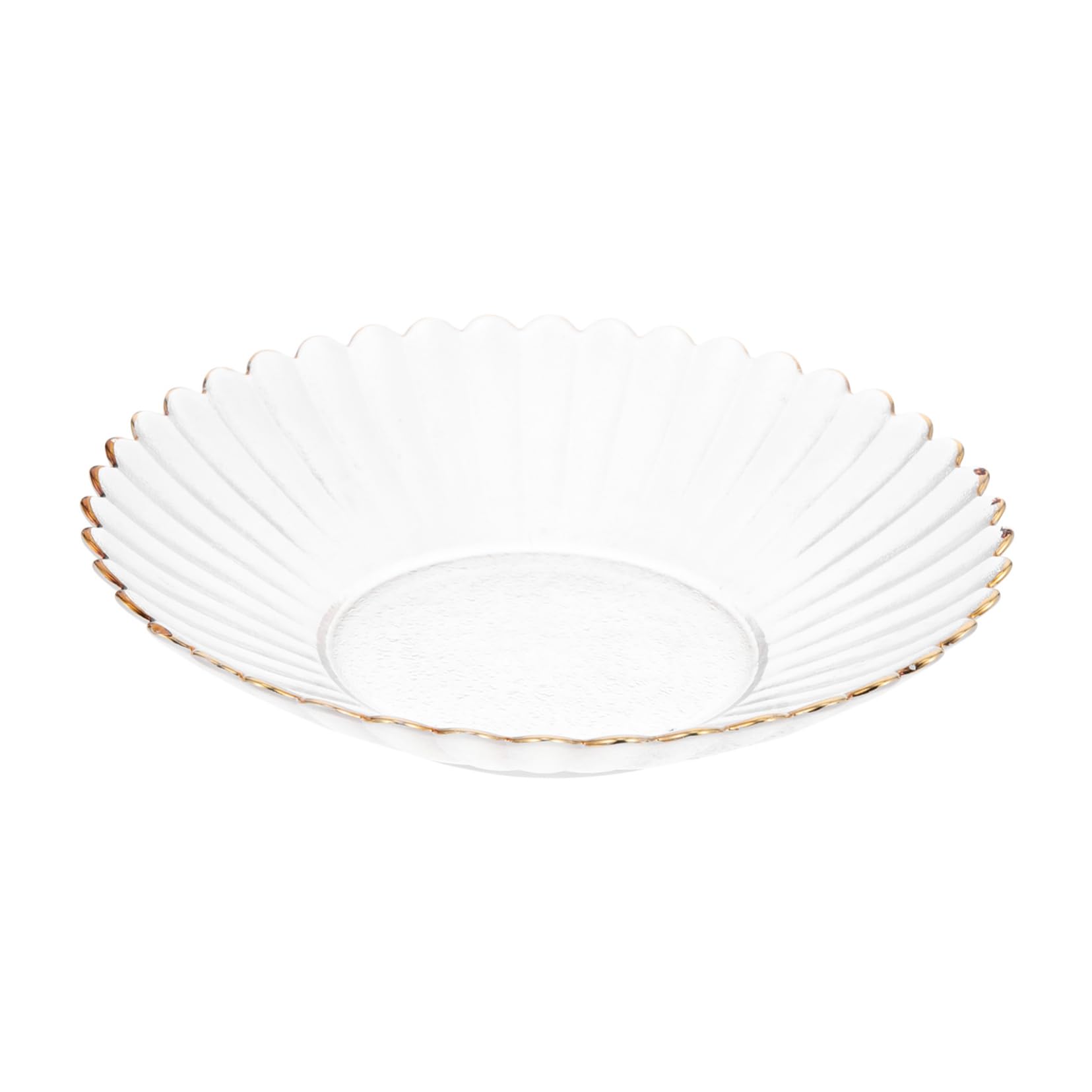 SOLUSTRE Multi Purpose Glass Fruit Tray Elegant Food Storage Tray for Parties Snacks Desserts More and Healthy Design for Use for Entertaining Guests