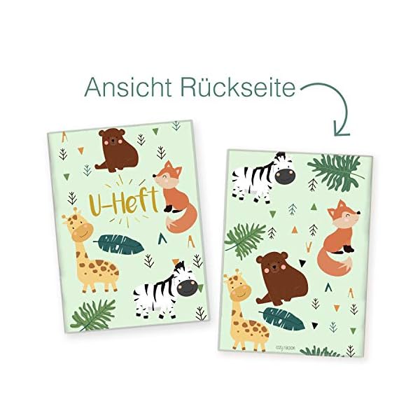 Cozy Racoon U-Heft- und Impfpasshülle | 3- teiliges Set |Hochwertige Hülle für Untersuchungsheft und Impfpass Deines… – Bild 4