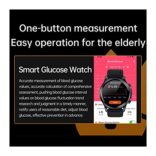 BEYSG Multifunctionele heren IP68 waterdichte sport smartwatch muziek controle timer informatie weer push smartwatch 2023 (kleur: rood 1, maat: A) - Afbeelding 3