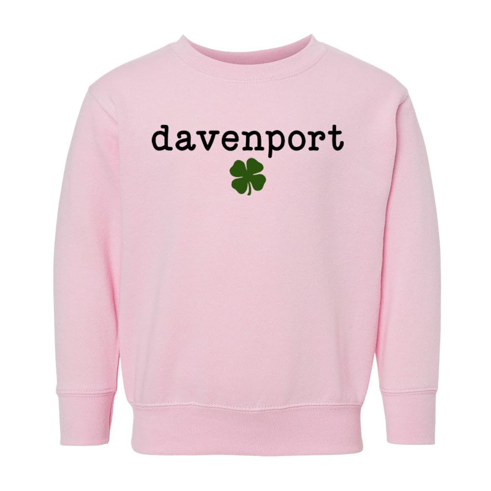 Davenport Shamrock Kids Sweatshirt Toddler 5T Pink
