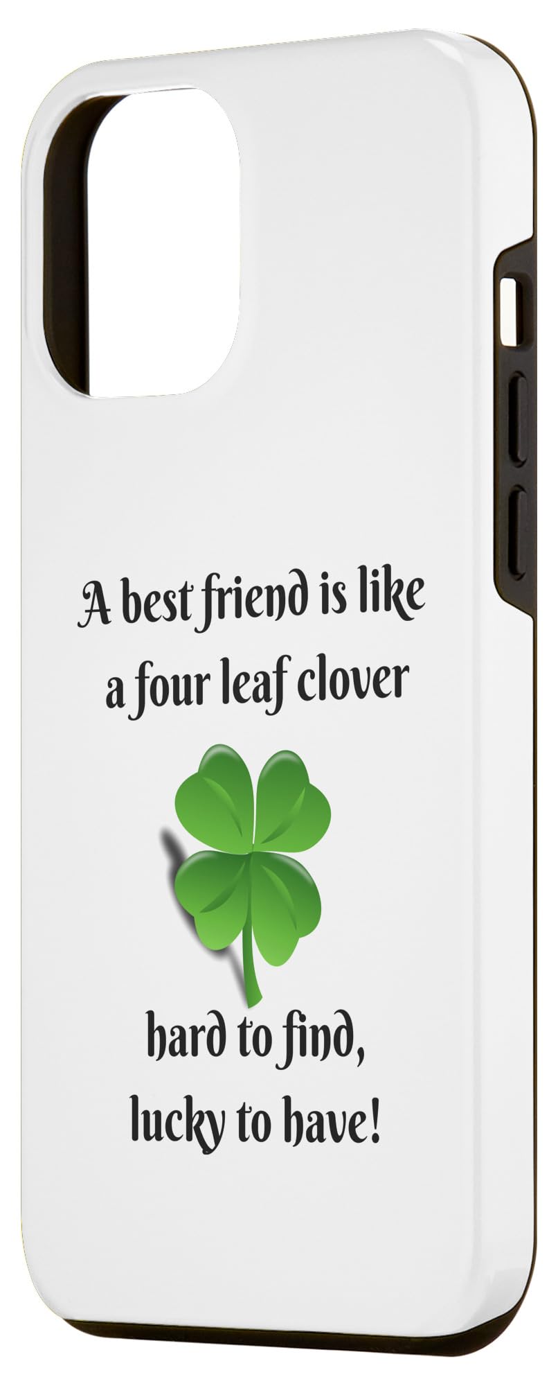 iPhone 14 Pro Max A best friend is like a four leaf clover hard to find design Case - Image 2