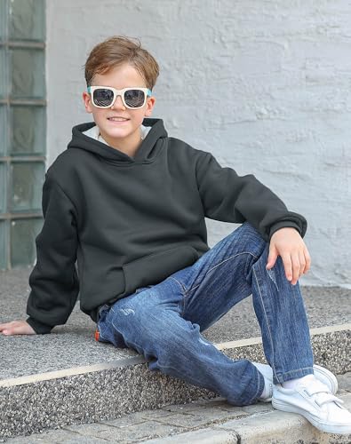 Lovekider 7-16 Years Boys Fleece Hoodies Winter Warmth Hooded Sweatshirt with Kangaroo Pocket3