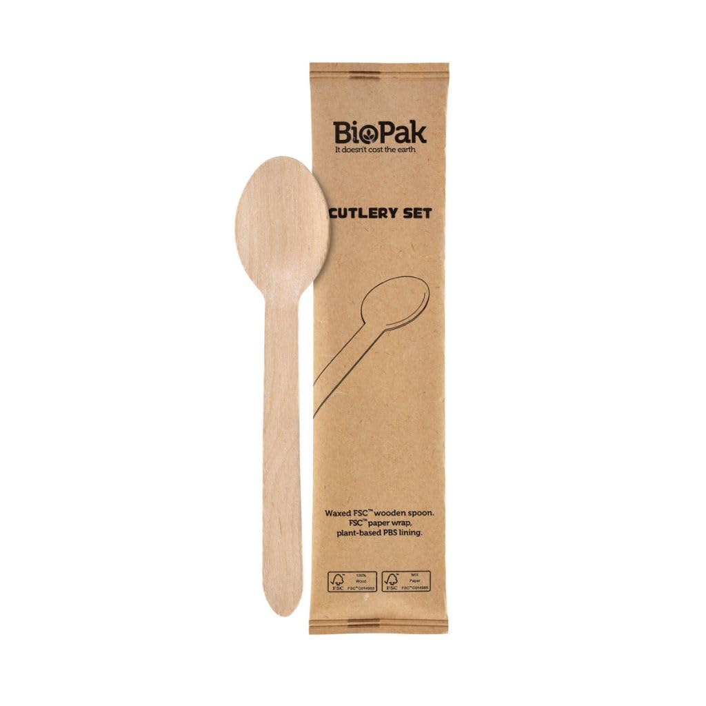 Cucchiaio in Legno 16 cm Monouso 250 pz per Catering e Feste