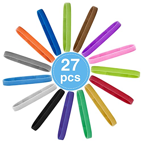 SportStorm Puppy Collars, 27 Pcs Adjustable Soft Puppy Indenticication Collars Double-Sided Whelping Litter Collars for Newborn Pets