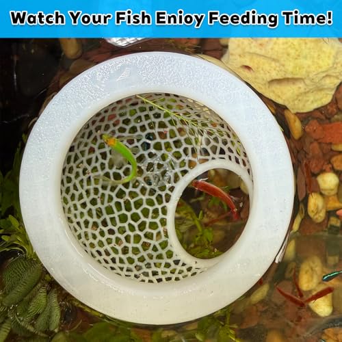 Image of 3D-Printed Floating Betta Cave & Shrimp Hideout - Multi-Functional Aquarium Hammock, Feeding Ring, Stress-Free Resting Spot for Betta Fish, Corydoras & Small Fish Tanks