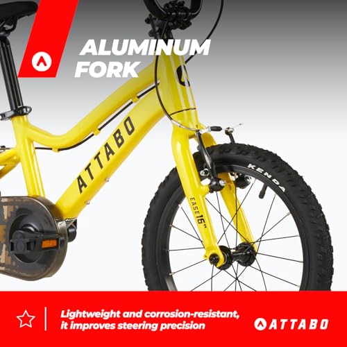 Vélo débutant 16 ATTABO Ease rouge léger et durable pour enfant